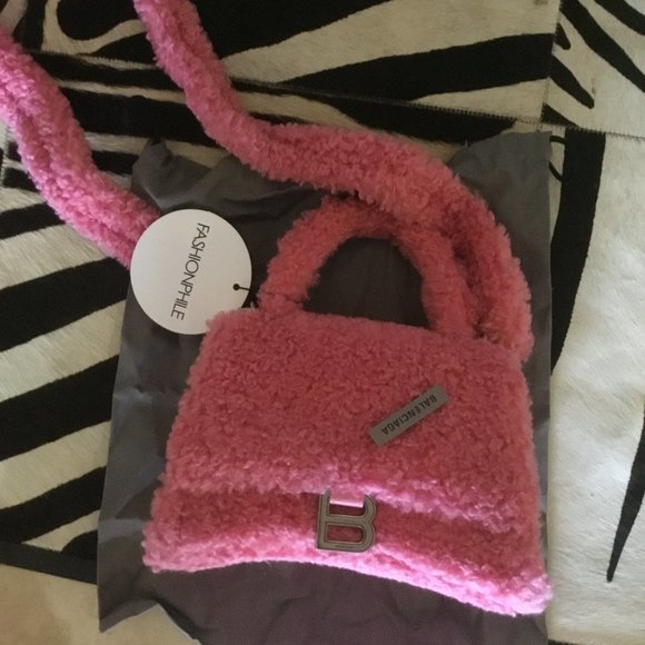 Balenciaga hourglass furry bag New - Picture 1 of 4